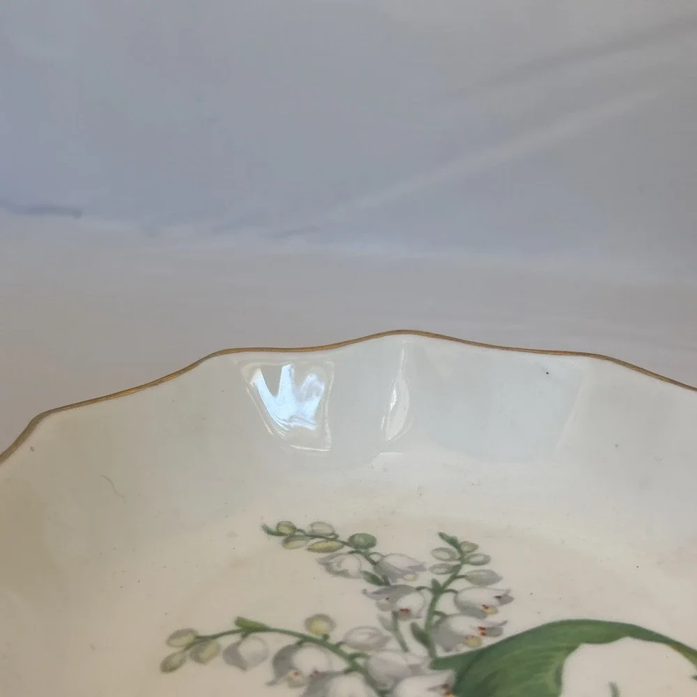 Oakley China Ltd Lily Of The Valley Trinket Dish Fine Bone China